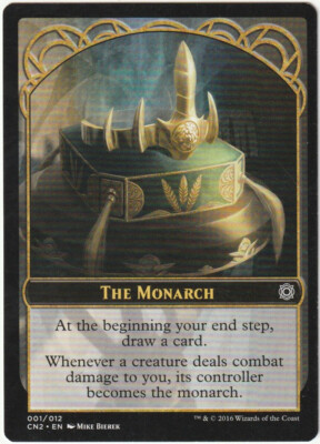   1 MAGIC The Gathering THE MONARCH Token MTG CN2/EN 2016