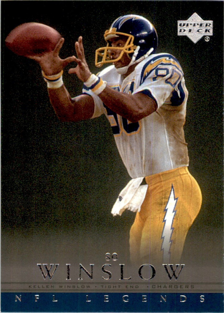 2000 Upper Deck Legends Kellen Winslow San Diego Chargers #66 NFL Football