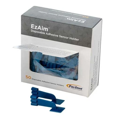 Pac-Dent 131119 Ez Aim Individual Cut Adhesive Sensor Holders Bitewing Blue 50Pk