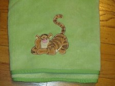 HTF Disney Tigger Green Baby Blanket/Lovey