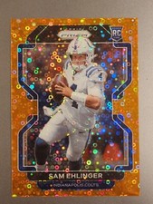 2021 PANINI PRIZM ORANGE DISCO 395 SAM EHLINGER COLTS