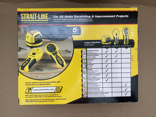 STRAIT-LINE LASER TOOL SYSTEM SET FACTORY SEALED LEVEL STUD FINDER LASER TAPE - Picture 3 of 6