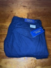 New POLO RALPH LAUREN Men's Navy Blue Surplus Utility Cargo Pants 38W 30L