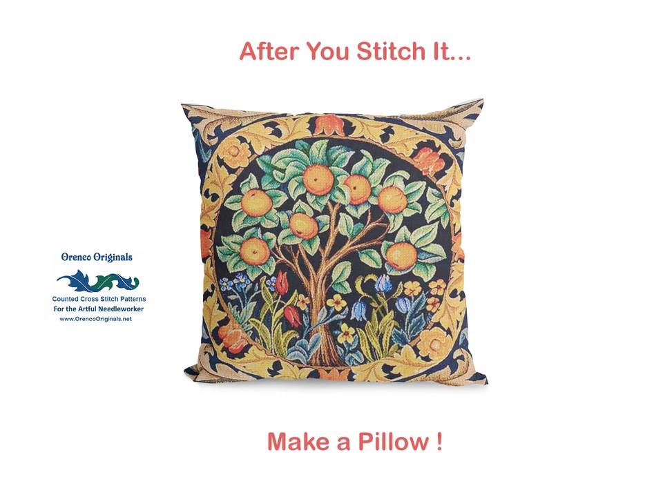 William Morris's Adoration of the Magi Religious Counted Cross Stitch Pattern - Image 4 of 4