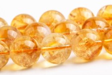 11MM Genuine Natural Brown Yellow Cloudy Citrine Beads Grade A Round Loose Beads
