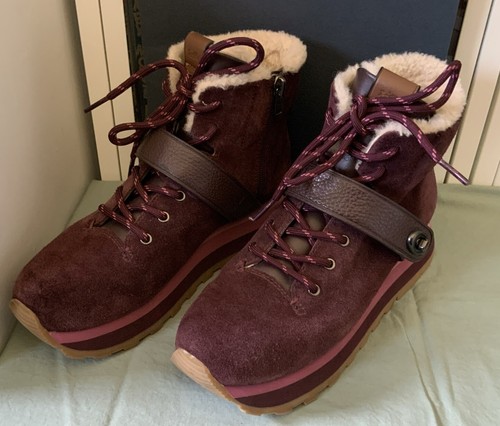 Coach Suede Boots Women’s Deep Purple Color Size EU 37 (US Size 6.5) - Picture 2 of 7