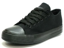 Men's Classic low Canvas Shoes Casual Fashion Sneakers Black  New