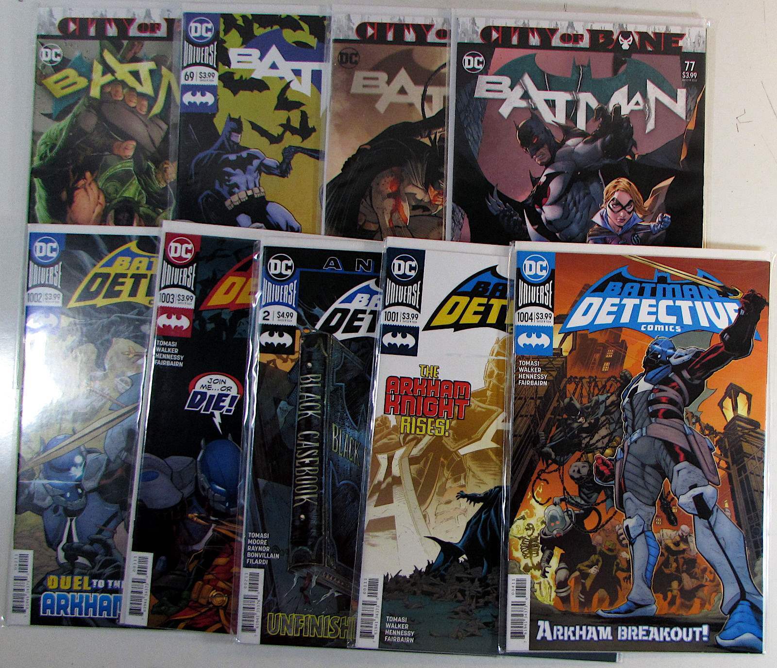 Batman Lot 9 #76,69,80,77,Detective 1002,1003,1001,1004,Annual 2 DC 2019 Comics