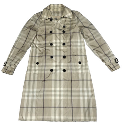 トレンチコート Burberry Plaid Pattern Trench Coat Burberry London Plaid Nova Check Lightweight Trench Coat
