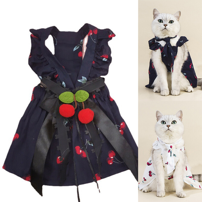 Hundekleid Kariert Mit Schleife - Tutu Rock Für Kleine Hunde & Katzen