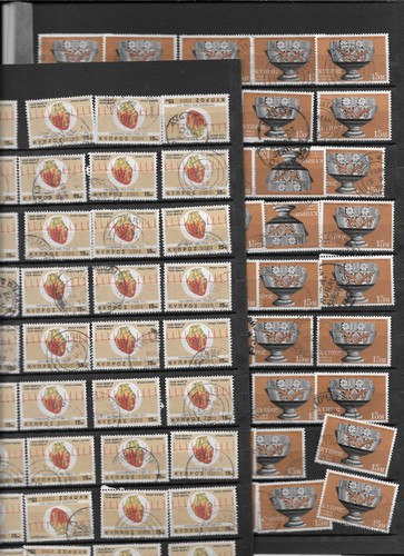 Cyprus 1970 Period Post Marks Collection90 stamps, Rural ... (115)