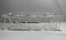 Vintage Absolute Vodka Lucite 3 Bottle Display Stand 12"