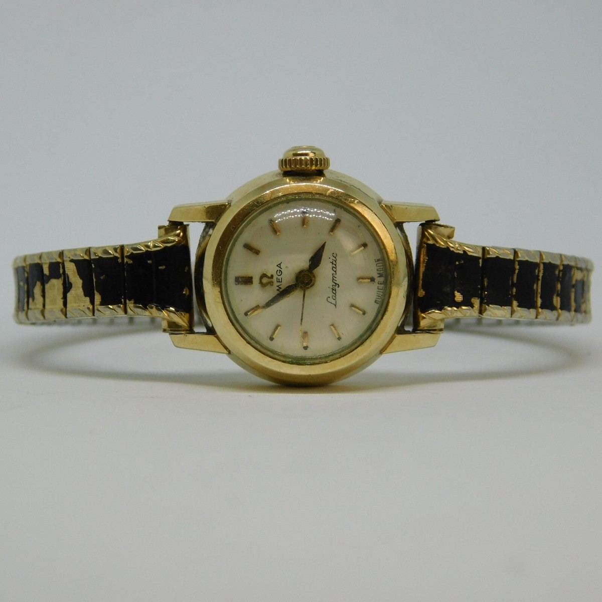 Vintage OMEGA Ladymatic Swiss Made Wind-up Analog Women's Watch Sz
