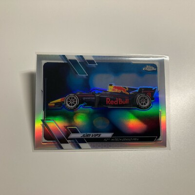 Juri Vips 2021 Topps Chrome Formula 1 F1 Refractor Card #127