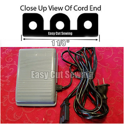 New Sewing Machine Power Cord with Foot Control Pedal type B