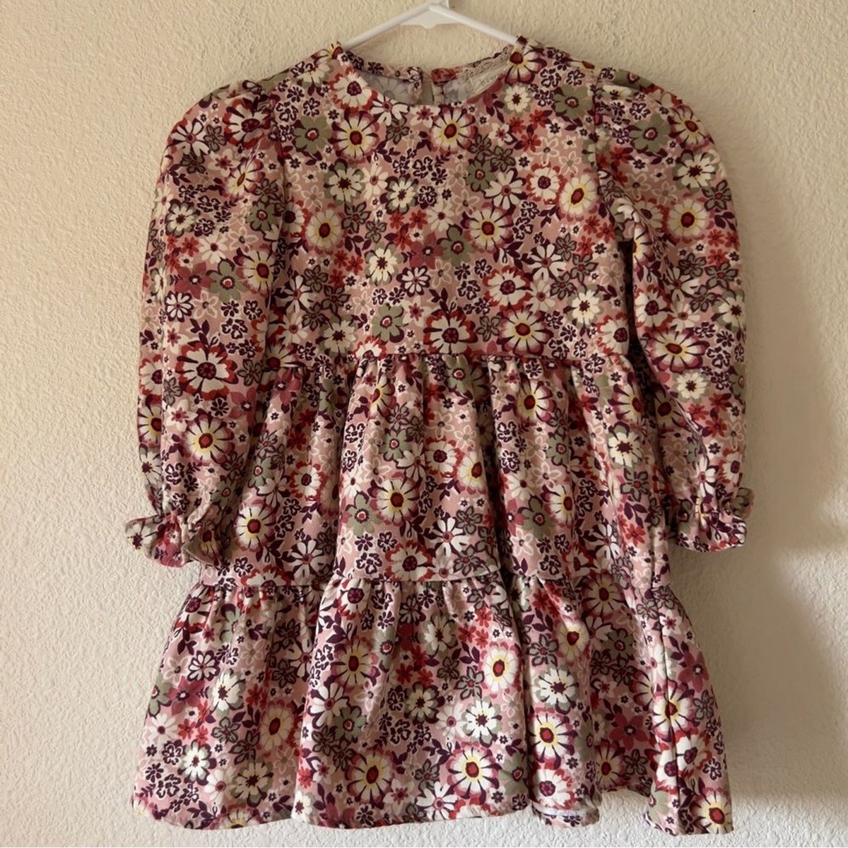 Nordstrom Rack BTWEEN girls Tiered Long Sleeve Dress Sz