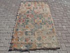 4x7 Kilim Turkish Runner Rug - Vintage Hallway Area Rug