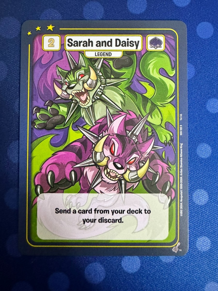 Neopets Battledome TCG Sarah and Daisy 1st Edition | eBay