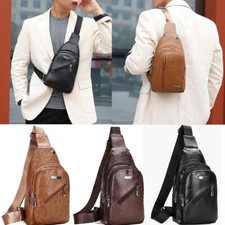 Mens Sling Bag Cross Body Handbag Chest Bag Shoulder Pack Sports Travel Backpack