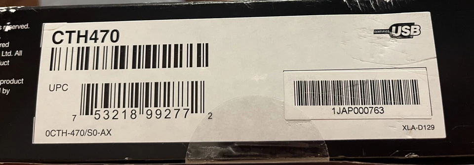 NEW Wacom Bamboo Capture Digital Photo Editing Tablet Drawing CTH470  - Image 3 of 3