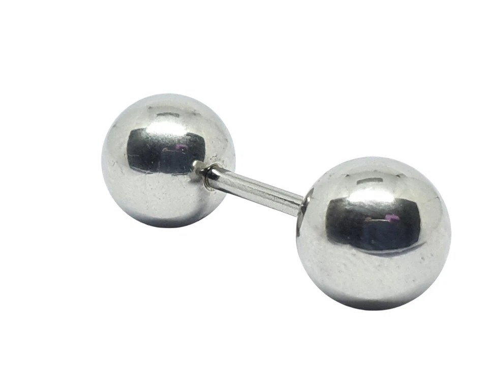 Bilanciere 14 g 1,6 mm 316 L grande 10 mm orecchino a sfera PA VCH capezzolo ... - Immagine 3 di 4