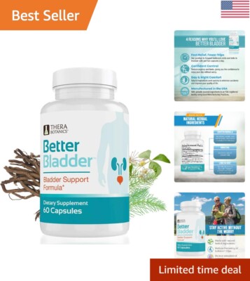 Clinically Studied Bladder Control Supplement - 60 Capsules for All-Day Relief