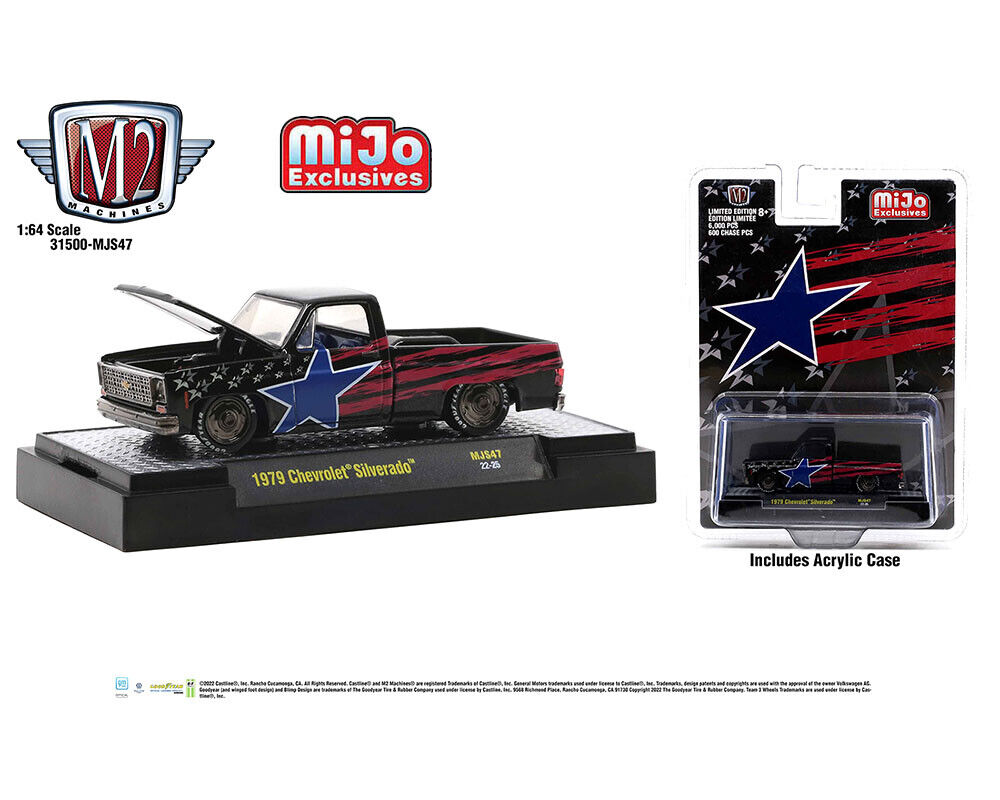 M2 Machines 1:64 Chevrolet Silverado SquareBody Square Body M2 Machines 1:64 Chevrolet Silverado SquareBody Square Body