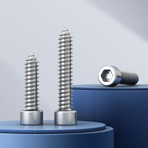 Zylinderschrauben Spanplattenschrauben Innensechskant Edelstahl V2A M2 - M6 - Picture 6 of 54