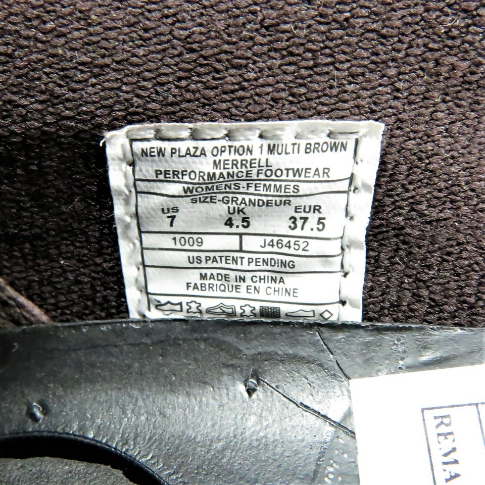 Merrell PLAZA EDEN Moc Womens Size 7M MultiBrown Leather Wedge Driving Moccasin eBay