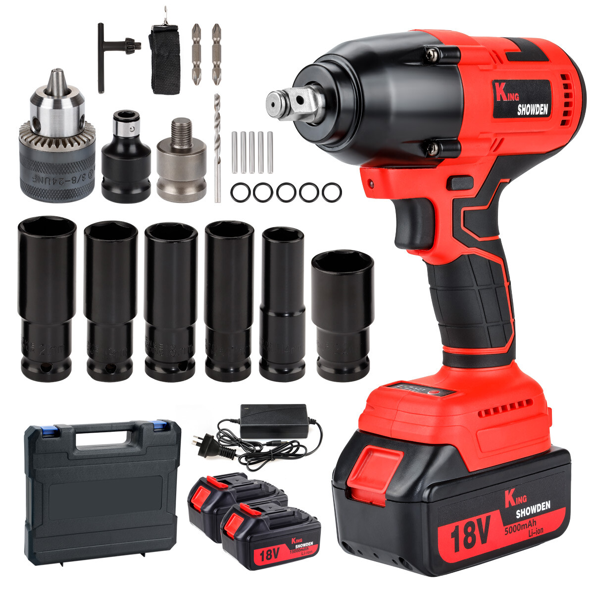 1500NM Torque Impact Wrench Brushless Cordless Rattle Gun For Makita