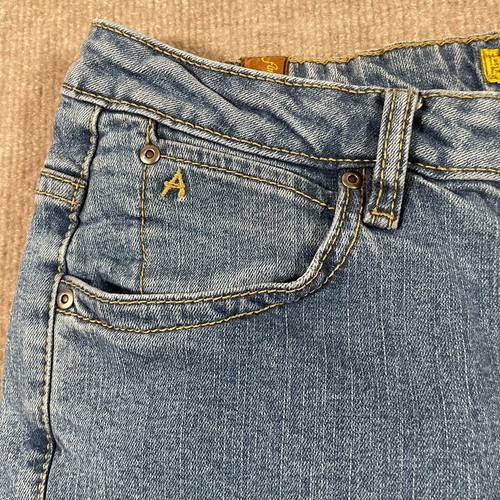 Aura By Wrangler Jeans Womens 8 (30x30) Blue Denim Straight Leg Western Cowgirl - Picture 2 of 16