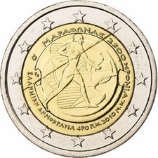 [#1304823] Griekenland, 2 Euro, Marathon, 2017, Athens, Bi-Metallic, UNC-, KM:23