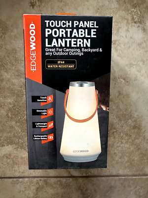 EdgeWood Touch Panel Portable Lantern, Water Resistant, Great for