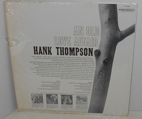 1960s HANK THOMPSON LP An old love affair NM / Ex in Shrinkwrap MONO - Picture 2 of 2
