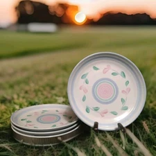 4 International China Porto Salad/Dessert  Plate #033 TableWorks 7.75"D