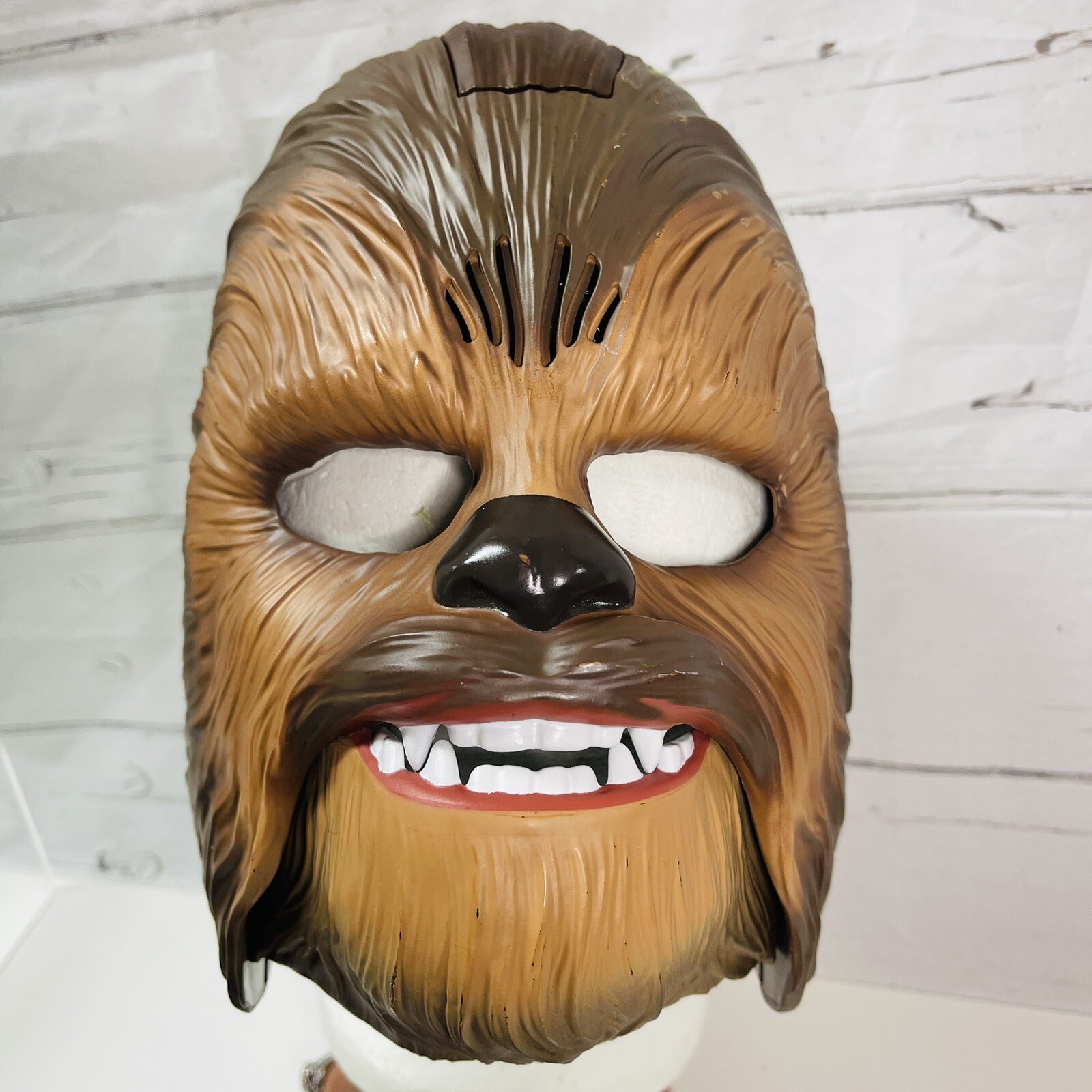 Chewbacca Talking Wookiee Sounds Mask Halloween Costu… Gem