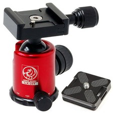 HORUSBENNU DSLR SLR Camera Monopod Tripod Ball Head LX-28T Red w/ Dovetail Plate