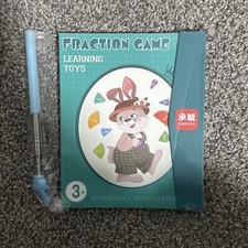 FRACTION GAME LEARNING TOYS Children's Necessities Ages 3 Score Learning Book