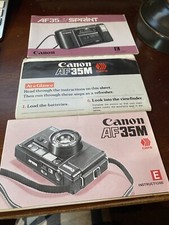 CANON AF35M  AF35J Sprint Camera Instruction Manuals Excellent Conditio n