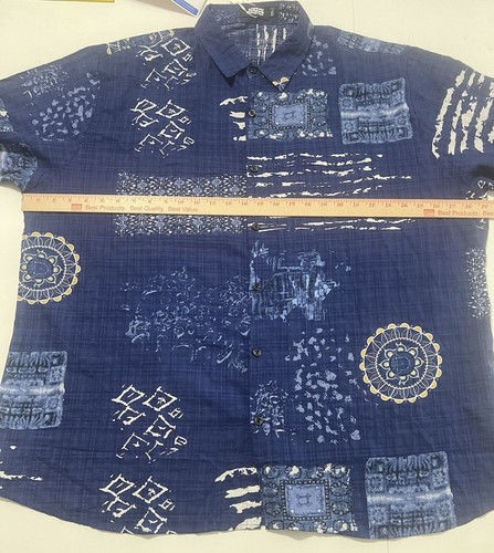 Hawaiian Men’s Shirt 3XL Aztec Summer Spring Beach New With Tag All Over Print - Picture 2 of 6