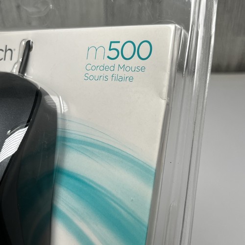 Logitech M500 Corded Standard Mouse Black - New Sealed - Picture 6 of 18