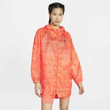 CJ3038-891 NWT Nike WOMEN Sportswear Long Tail Woven Full Zip hooded Jacket
