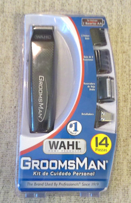 NEW Wahl Groomsman 14 Pc All In One Trimmer Kit 5537-3001MXW Sealed Spanish