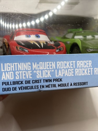 Disney Cars Lightning McQueen & Steve Slick Twin Pack Die Cast Cars Set Rare - Picture 15 of 17