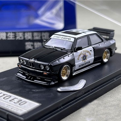 1:64 Alloy E30 M3 LTO Tuned Widebody Diecast Model Black Collectible Gift