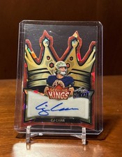 2026 Leaf Metal CJ Carr Scoring Kings Red Cracked Ice Die Cut Auto # 1/1 🔥🔥🔥
