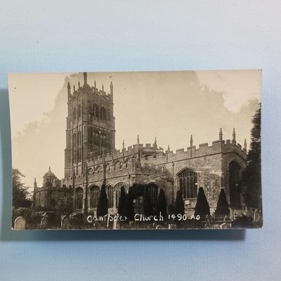 Campden London Postkarte um 1935 Echtfoto lokale Pfarrkirche & Gelände