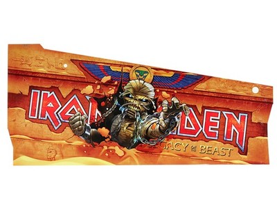 Stern Pinball Flipper Iron Maiden Premium Cabinet Decal Left #820-78N7-03