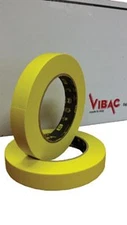 Vibac 3/4" Fluorescent Yellow Pro-Grade Automotive Masking Tape CS/48