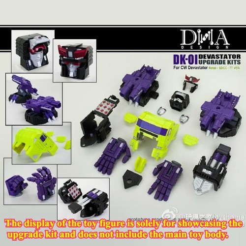 DNA DK-01 DEVASTATOR UPGRADE KITS For CW Devastator Retani SDCC TT Ver. - Picture 4 of 7